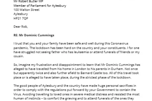 Letter to Rob Butler MP_p1