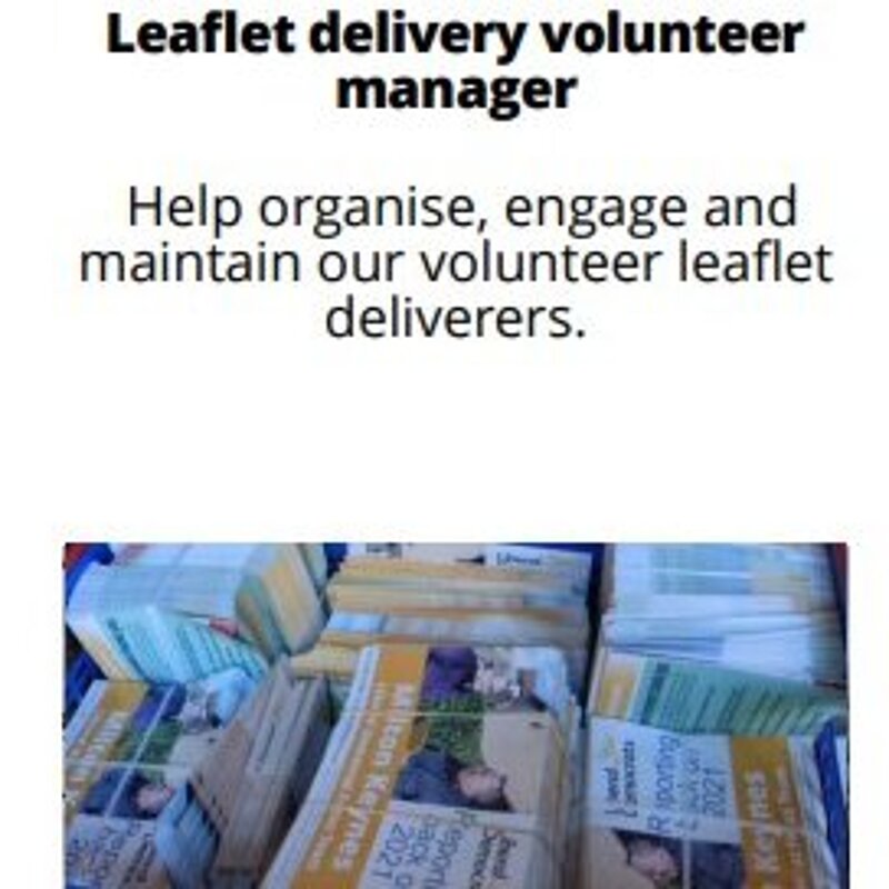 Leaflet delivery manager